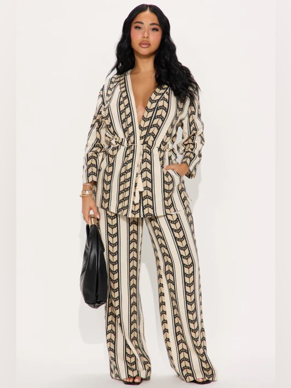 Fashion Nova Boho Beach Linen Set (NWT)
